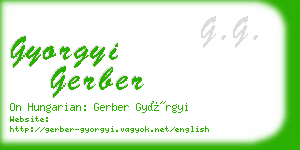 gyorgyi gerber business card